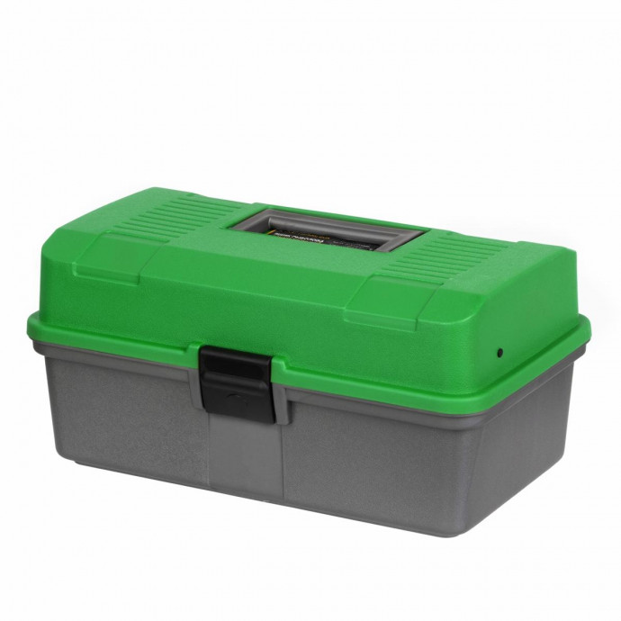 Ящик рыболова двухполочный зеленый HELIOS T-HS-FB2-G
