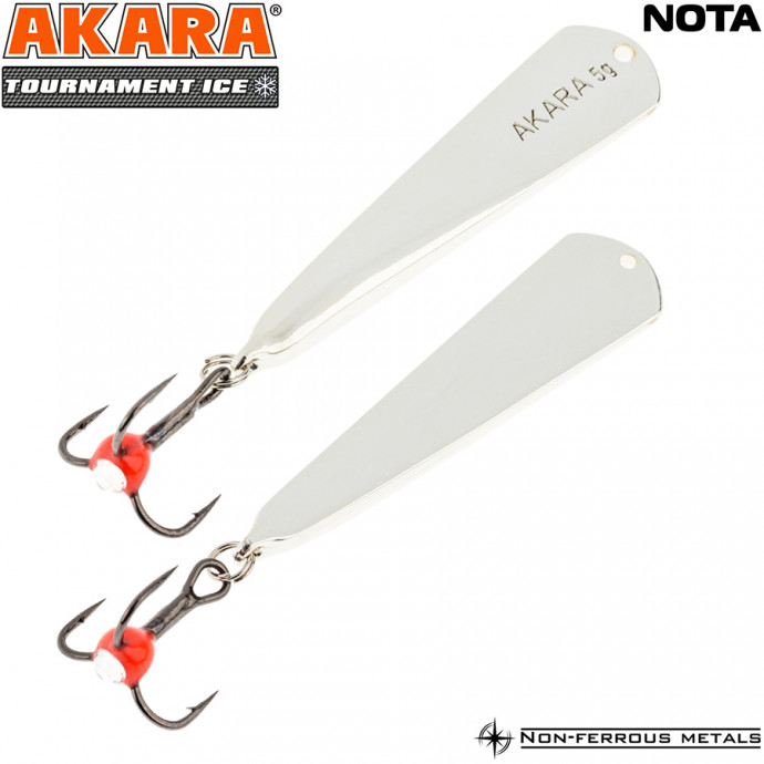 Блесна зим. Akara Tournament Ice Nota 35 3 гр. Sil